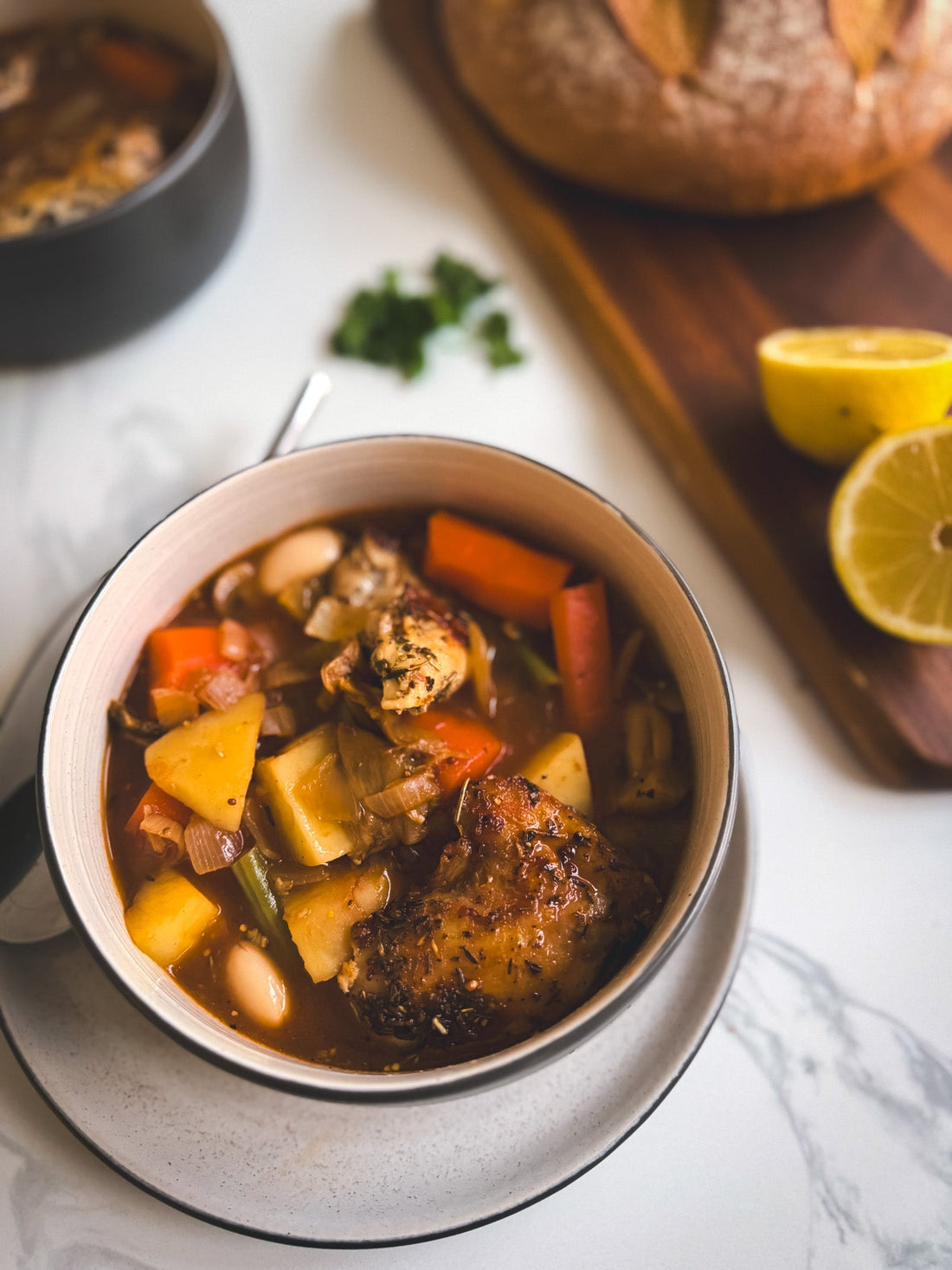 Slow-Cooked Chicken & Mushroom Casserole